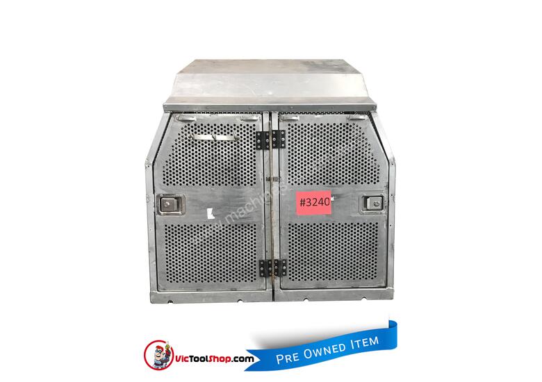 Buy Used Custom Dog Box Ute Tray Slip In Aluminium for 2 Dogs 1075mm L