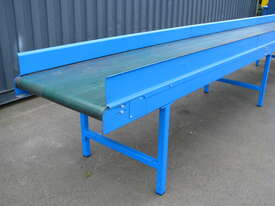 Large Motorised Variable Speed Belt Conveyor - 8m long - picture1' - Click to enlarge