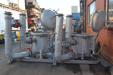 Hayward GAF Eaton 8 pot bag filter stainless steel pressure housing VMBF-0802-BB