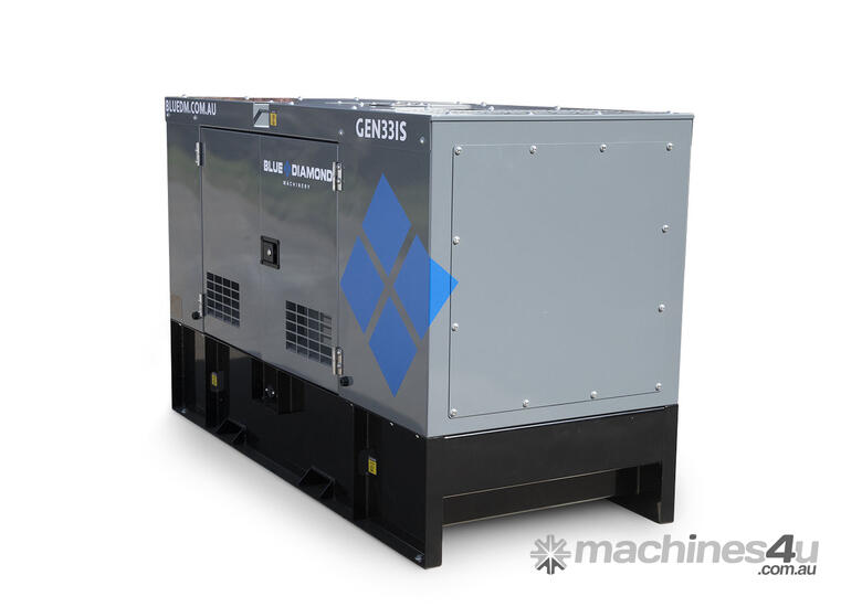 caption 33 kVA Diesel Generator 240V Isuzu - Rental Spec