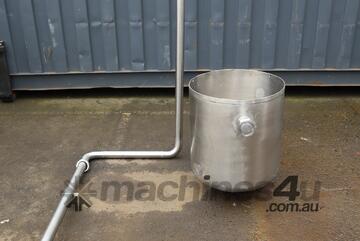Small Stainless Steel Tank Tub with Pipe - 80L