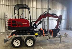 2.6 ton excavator and trailer package $51,990+GST or around $259 per week on finance