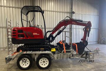 2.6 ton excavator and trailer package $51,990+GST or around $259 per week on finance