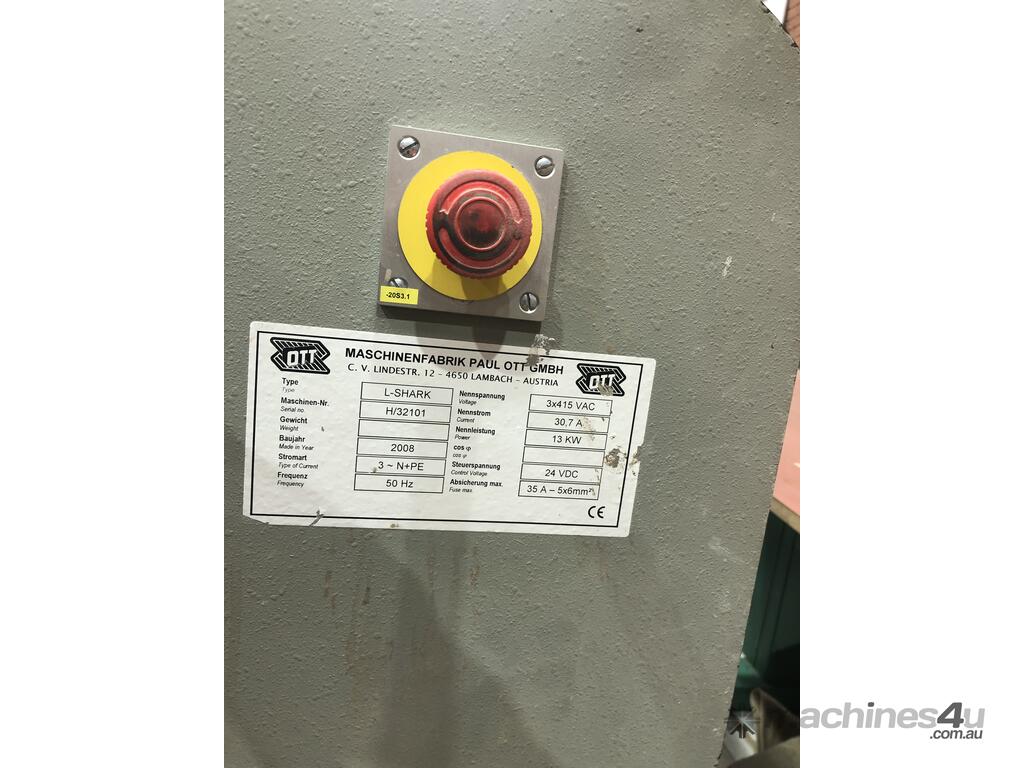 Wrecking 2008 shark OTT Edge Bander Shark Hot Melt Edgebander in