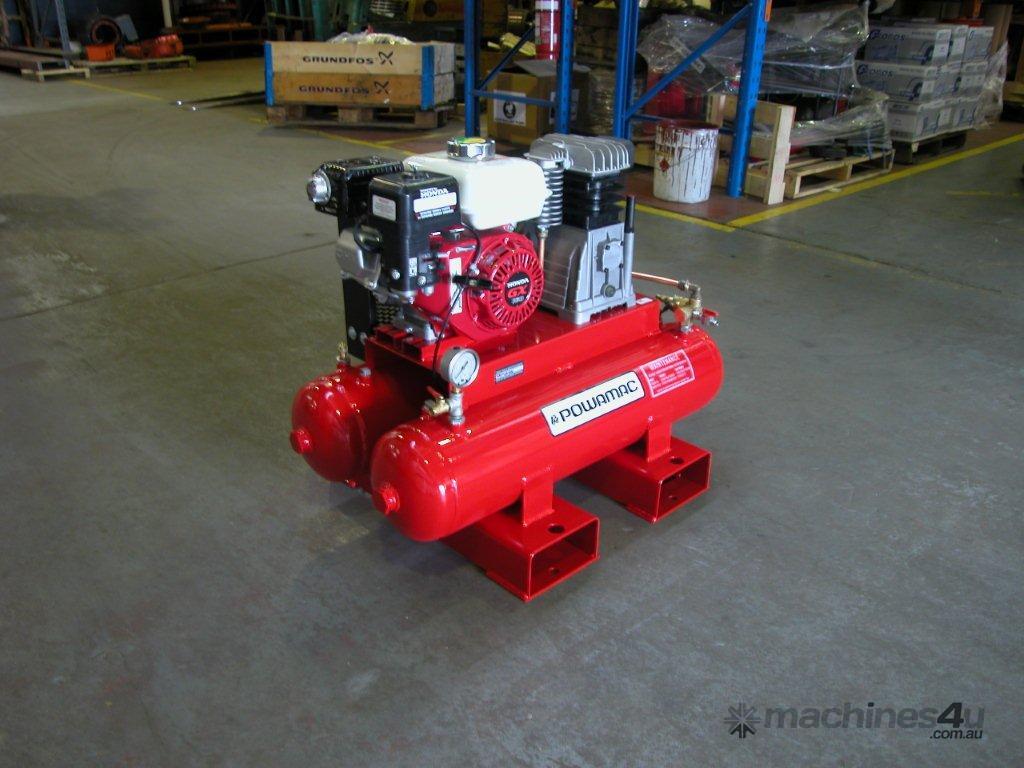 New Powamac Twin tank Tradies Air compressor 16 8cfm ideal for on the