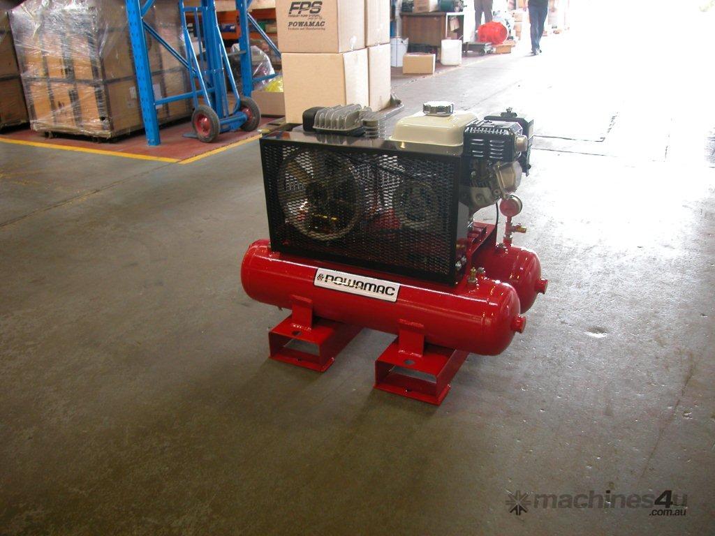 New Powamac Twin tank Tradies Air compressor 16 8cfm ideal for on the