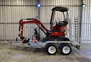1.7 S Excavator + Trailer Package with Swing Boom and Side Controls
