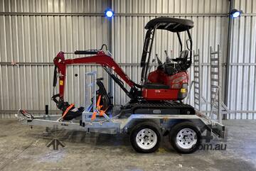 1.7 S Excavator + Trailer Package with Swing Boom and Side Controls