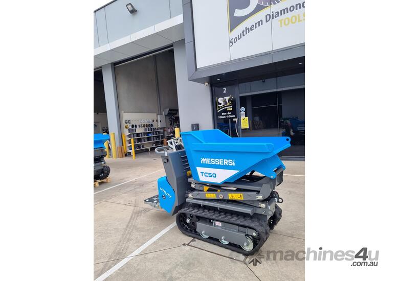 caption Messersi Tracked Mini Dumper - TC50D Hi Tip Skip - Diesel (FREE SHIPPING!)