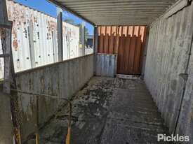 20ft Shipping Container, Timber Floor, 3 Sided Container. Note: Used Item, Condition Unknown. NOTE:  - picture2' - Click to enlarge