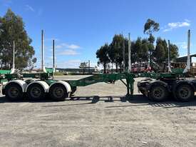 2004 Kennedy Tri Axle Drop Deck Folding Logging A-Trailer - picture0' - Click to enlarge