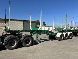 2004 Kennedy Tri Axle Drop Deck Folding Logging A-Trailer - picture2' - Click to enlarge