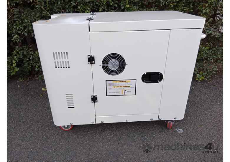caption 10KVA Silenced Standby Diesel Generator 415V