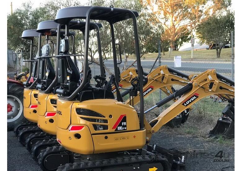 caption 2024 Clearance! 1.8T Lovol Mini Excavator Package inc Trailer + Tilting Hitch
