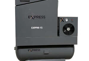 Screw Compressor PM VSD Package 11kW (15HP) with tank and dryer