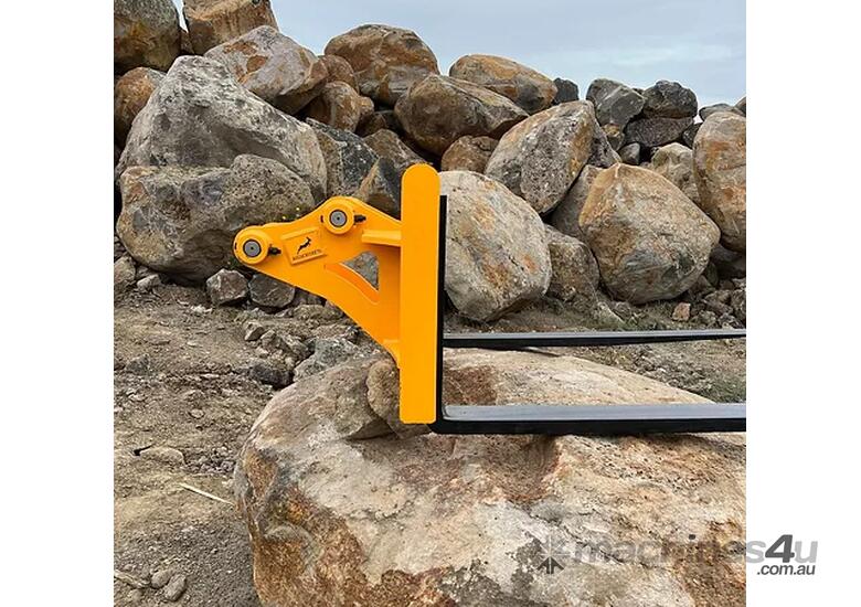 caption (BRAND NEW) Excavator Pallet Forks 7T - 14T