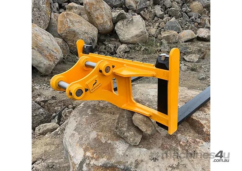 caption (BRAND NEW) Excavator Pallet Forks 7T - 14T
