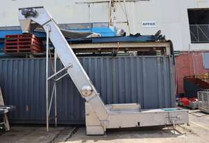 Large Stainless Steel Z-Type Elevator Incline Conveyor - 4m High