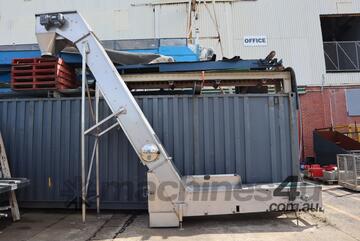 Large Stainless Steel Z-Type Elevator Incline Conveyor - 4m High