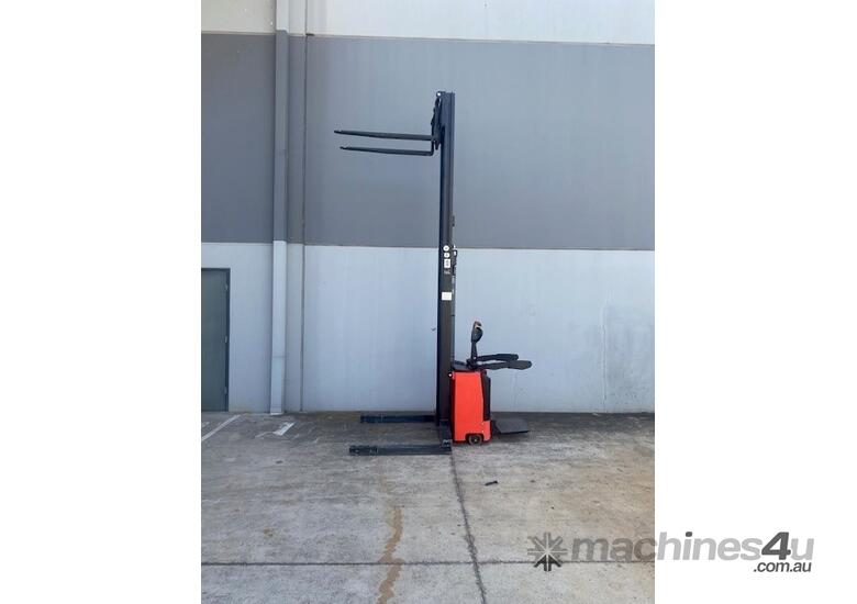 caption Walkie stacker with flip platform can be used as ride on or walkie unit in very good condition