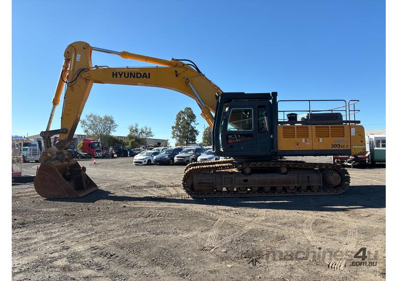 caption Hyundai Robex 500LC-7 Excavator (Steel Tracked)