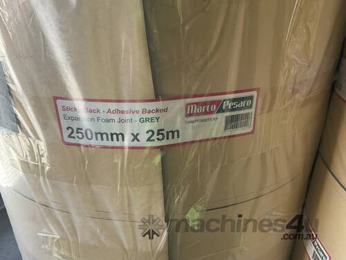 caption Pallet of Assorted Sticky Back Expansion Foam Joints