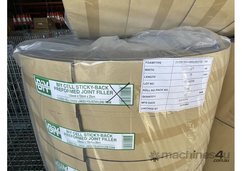 caption Pallet of Assorted Sticky Back Expansion Foam Joints