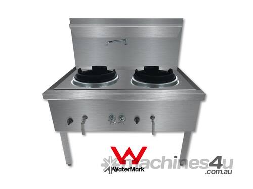 Gasmax Stainless Steel Waterless Lpg Double Wok Ww 2L