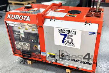 6.0kVA Pre-owned Kubota GL6000D-AU-B Enclosed Generator Set