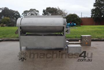 Industrial Stainless Steel Rotary Drum Tumbler Washer - 2.45m Long Drum