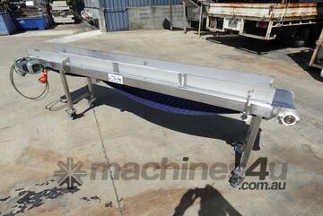 Flat Belt Conveyor, 340mm W x 2750mm L x 700mm