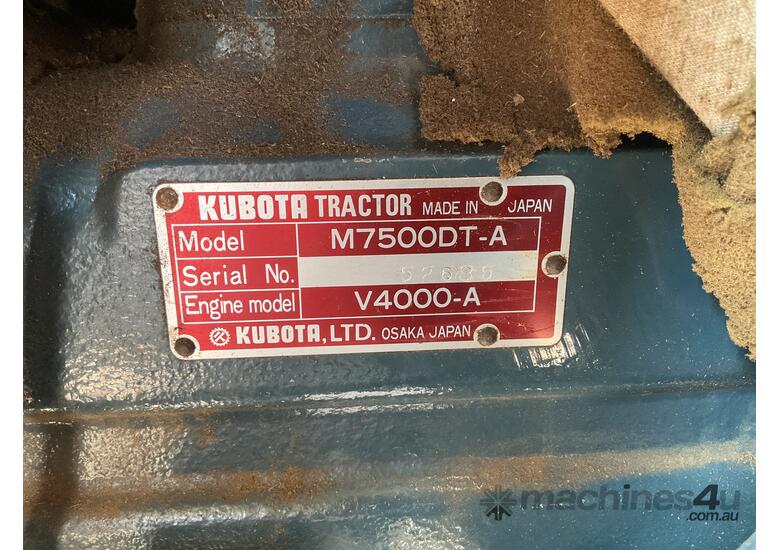 1984 Kubota M7500DT-A Tractor