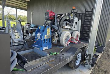 Kanga wb827 with schibeci attachments and trailer