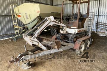 2005 Bobcat 322G Mini Excavator And Trailer