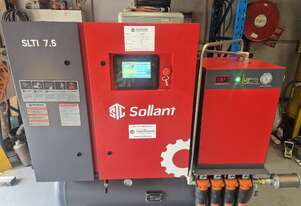 7.5KW rotary screw compressor with dryer,tank,filters