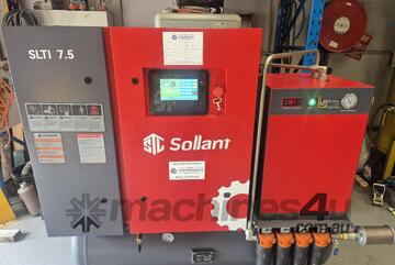 7.5KW rotary screw compressor with dryer,tank,filters