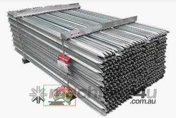 (11096) 10x   Metalcorp Galv. Fence Posts (Euroa, VIC)