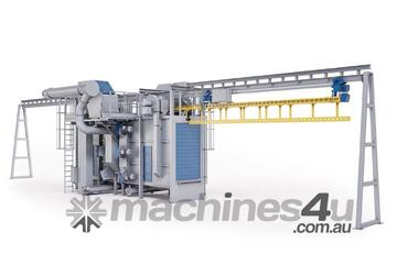 SUPERIOR EdgeBlast Tunnel Overhead Rail Shotblasting Machine