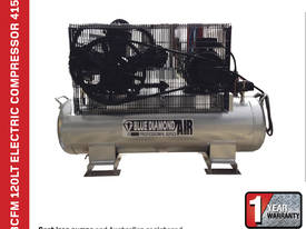 415V 43CFM 120 Lt Electric Air Compressor  - picture0' - Click to enlarge