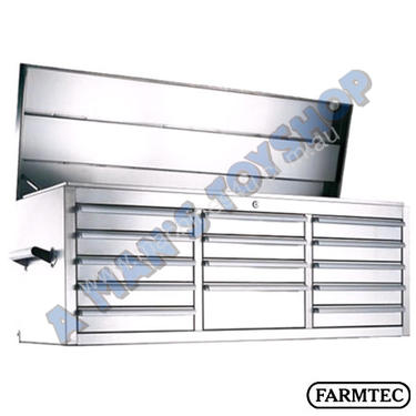 TOOLBOX 14 DRAWER 1370MM STAINLESS STEEL