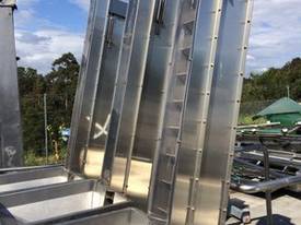Vertical Conveyor - 3 off with hoppers and cleated - picture0' - Click to enlarge