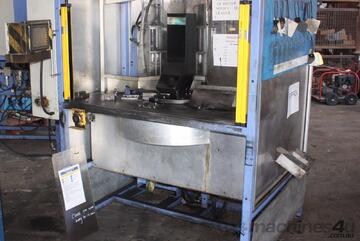 DUAL station action rotary transfer hydraulic pres