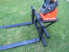 Excavator Pallet Forks Offer with Flail Mulcher purchase - picture0' - Click to enlarge