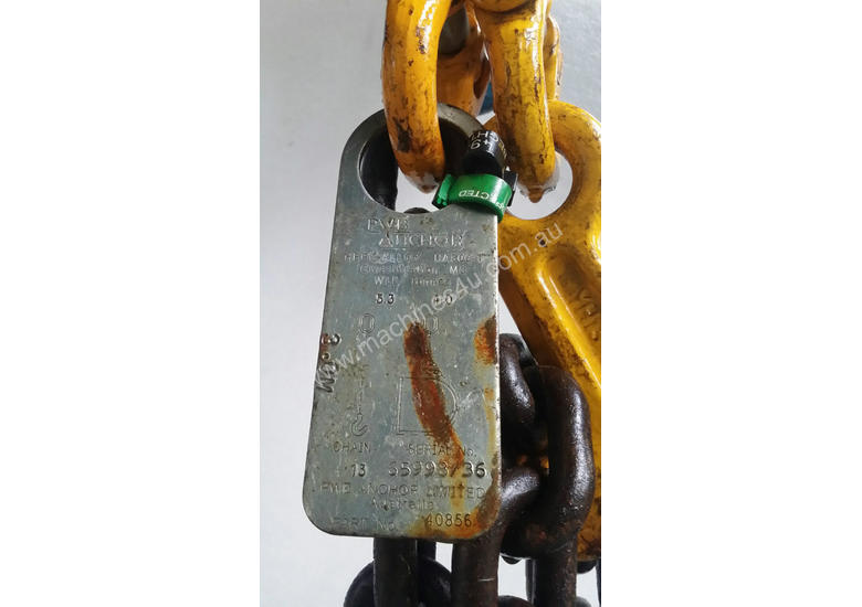 Used pwb anchor Lifting Chains 13mm x 3 0 meter Lift Drop PWB Anchor Herc Alloy 5 3 Ton Lifting