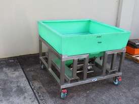 Stainless Steel Mobile Frame with Plastic Hopper - picture1' - Click to enlarge