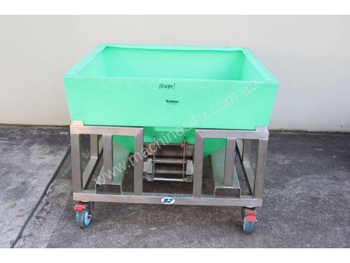 Stainless Steel Mobile Frame with Plastic Hopper