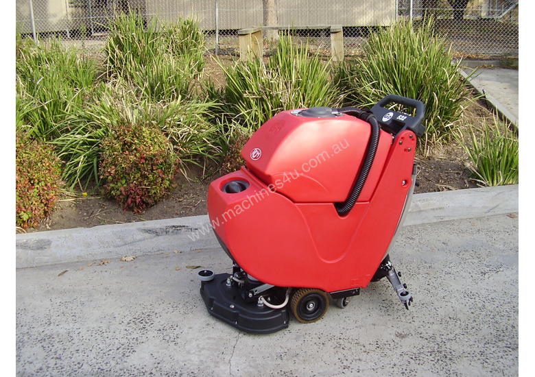 caption RCM Go Compact Battery Scrubber/Drier Walk Behind Floor Vacuum Scrubber