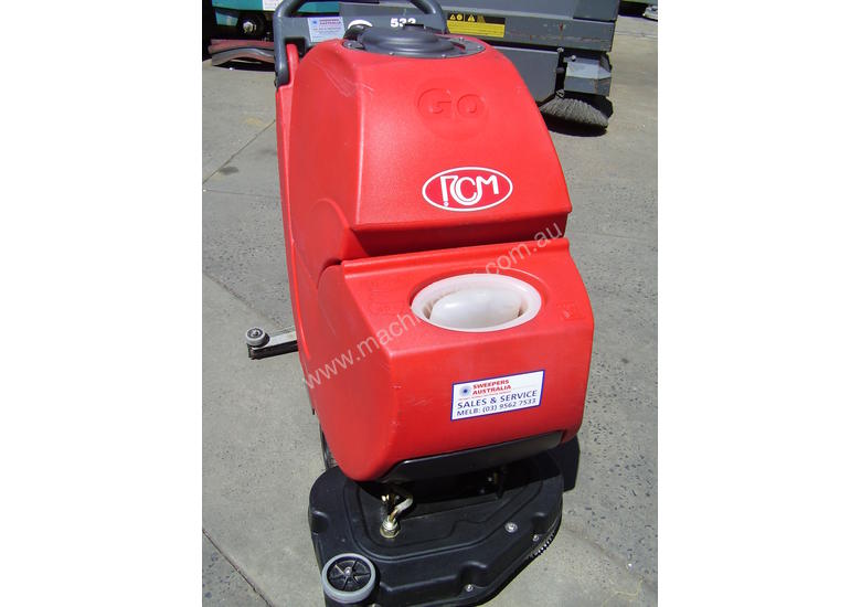 caption RCM Go Compact Battery Scrubber/Drier Walk Behind Floor Vacuum Scrubber