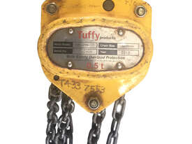Tuffy Lift Block and Tackle Chain Hoist 0.5 Tonne x 3mtr chain - picture0' - Click to enlarge