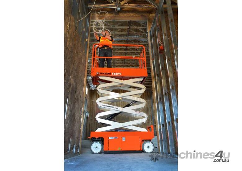 caption SNORKEL S3219E ELECTRIC SCISSOR LIFT - IN STOCK!